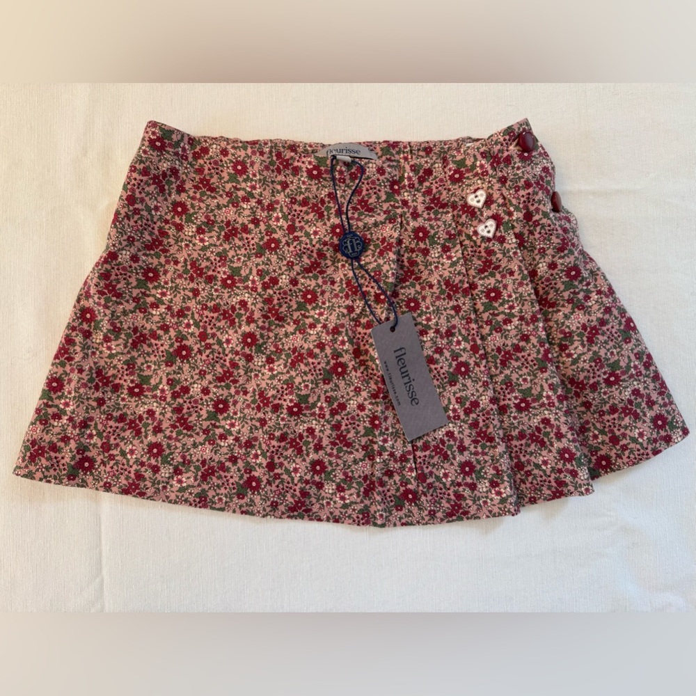 Fleurisse mauve floral skirt